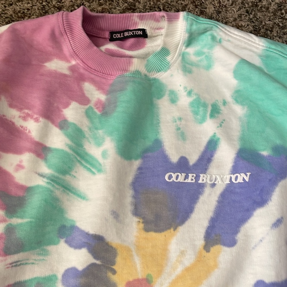 Cole Buxton Men's Tie Dye Crew Sweatshirt - XXL - Picture 3 of 8